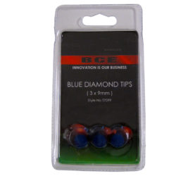 Blue Diamond 9mm Snooker Cue Tips - 3 Pack