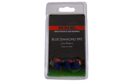 Blue Diamond 9mm Snooker Cue Tips - 3 Pack