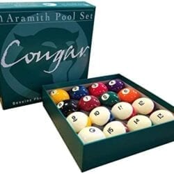 Aramith Cougar Pool Ball Set for Valley Pool Tables