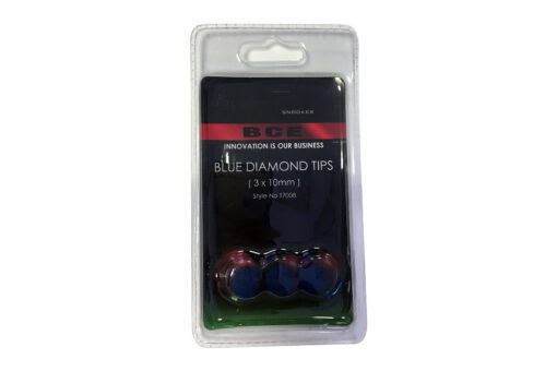 Blue Diamond 10mm Snooker Cue Tips - 3 Pack
